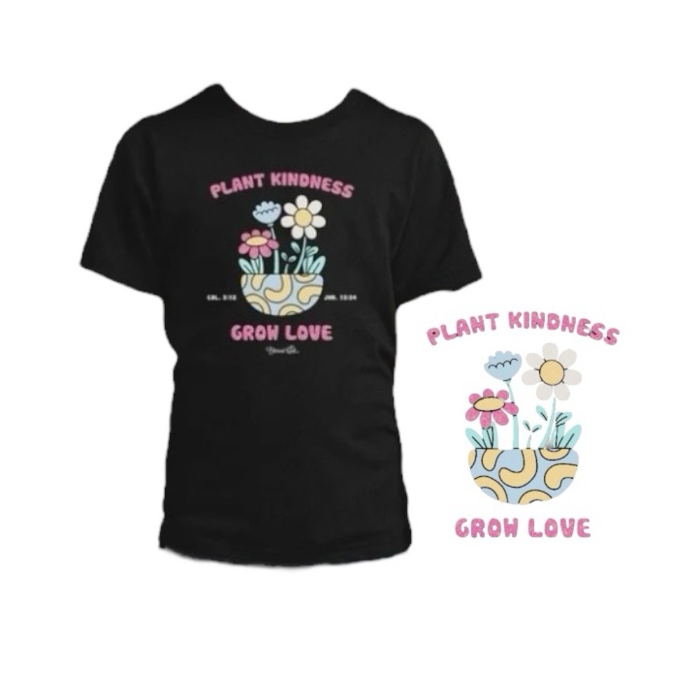 Blessed Girl Strong & Fearless Plant Tee